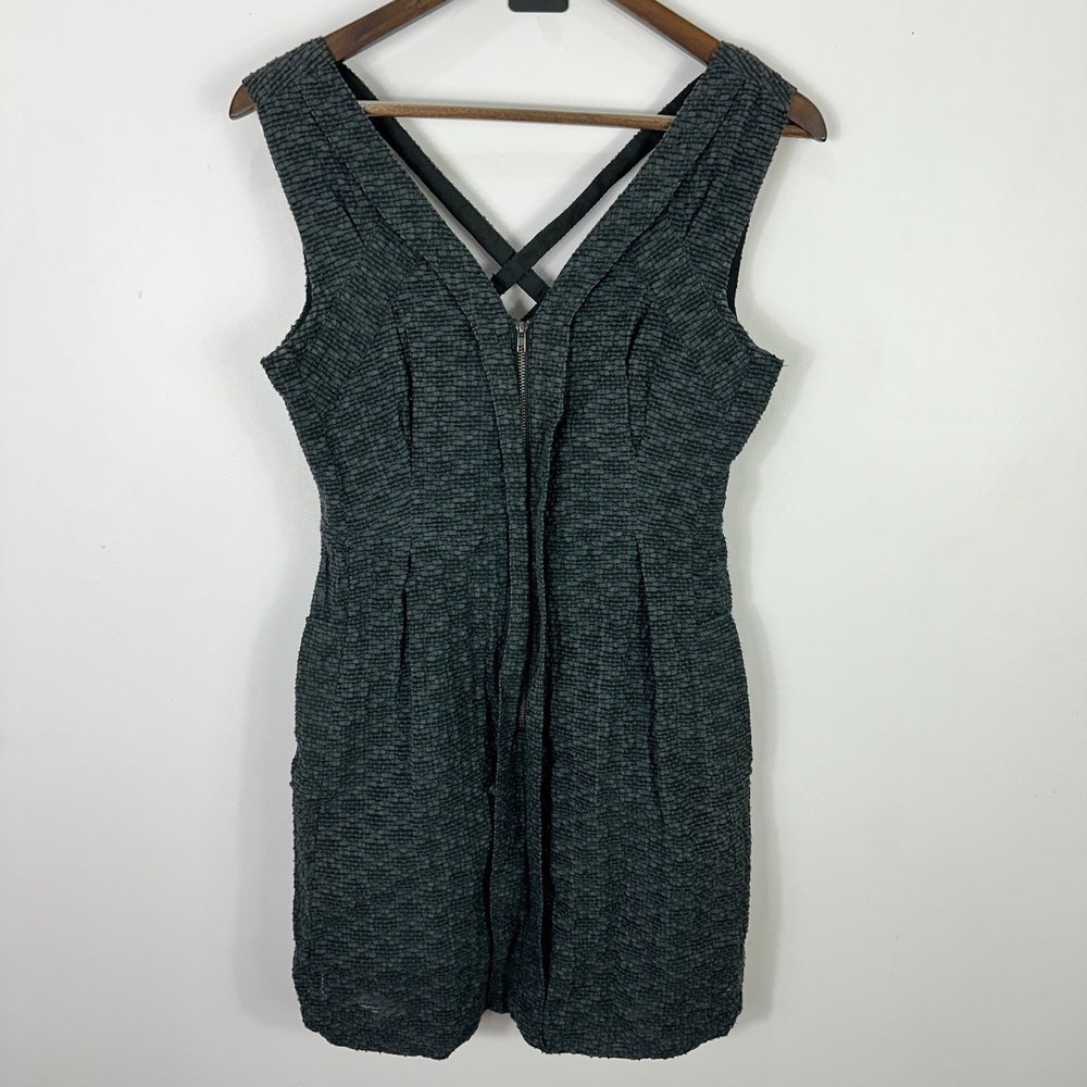 MM Couture Miss Me M Textured Criss Cross Back Cocktail Dress Edgy Night Out Y2K